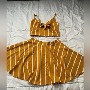 Two Piece Skirt and Bandeau Set